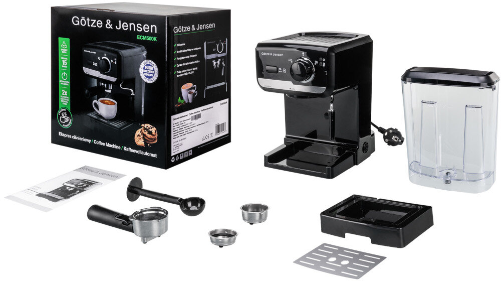 EKSPRES GOTZE & JENSEN ECM500K zawartosc opakowania