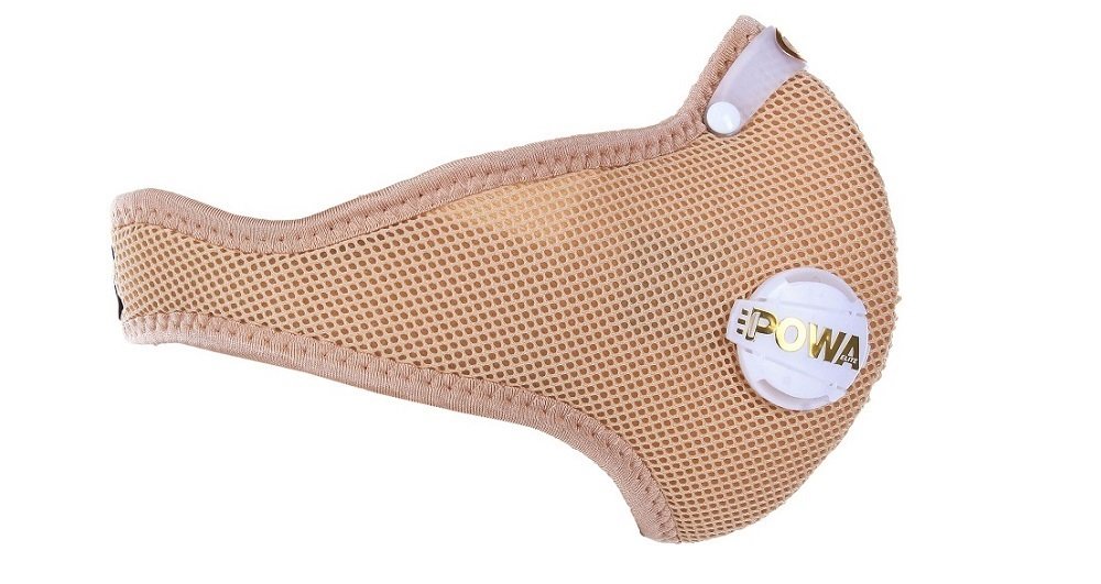 Maska antysmogowa RESPRO Ultralight Kremowy XL zawory Powa Elite