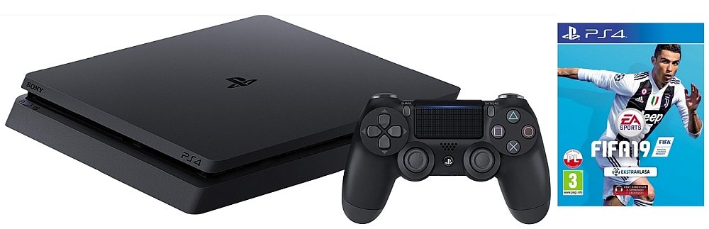 Konsola SONY PlayStation 4 Slim zestaw gra kontroler