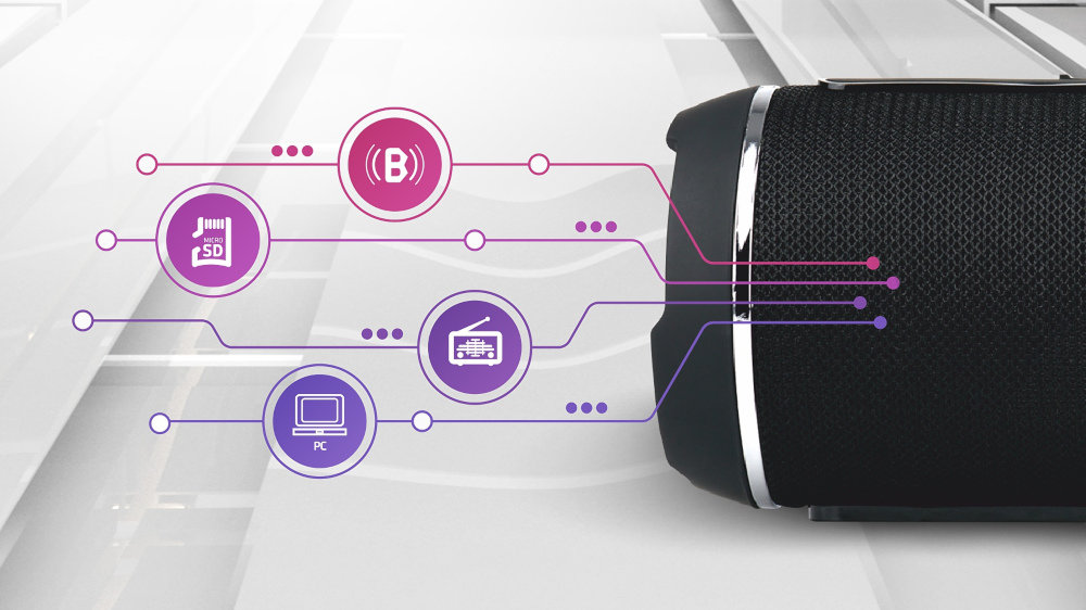 Głośnik Mobilny XBLITZ Loud FM Czarny - Bluetooth