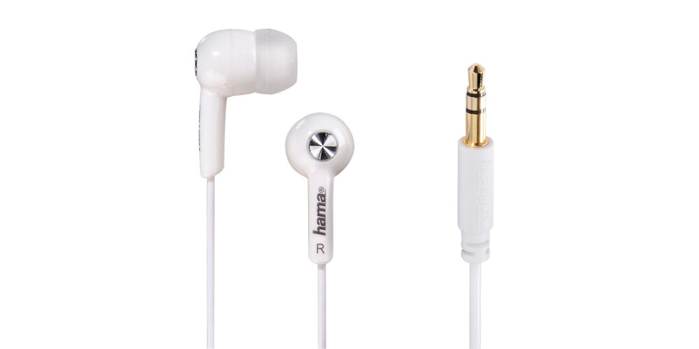 Słuchawki dokanałowe HAMA Basic4Music waga niewielki rozmiar membrana