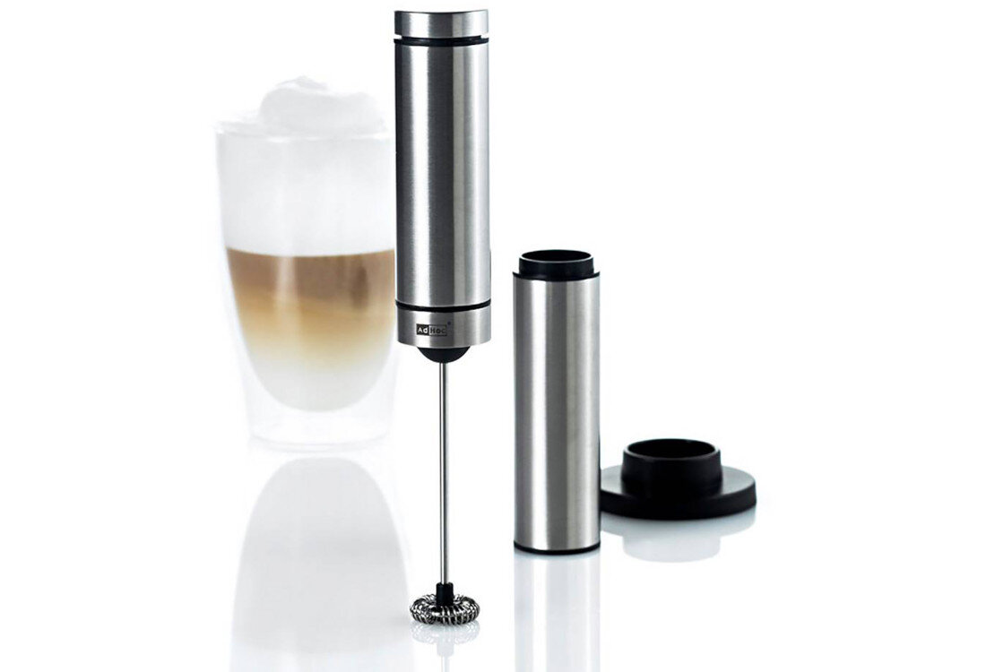 Spieniacz ADHOC MS10 Stalowy Puszysta pianka w kilka chwil  lekką, puszystą piankę do ulubionych napojów jak z kawiarni