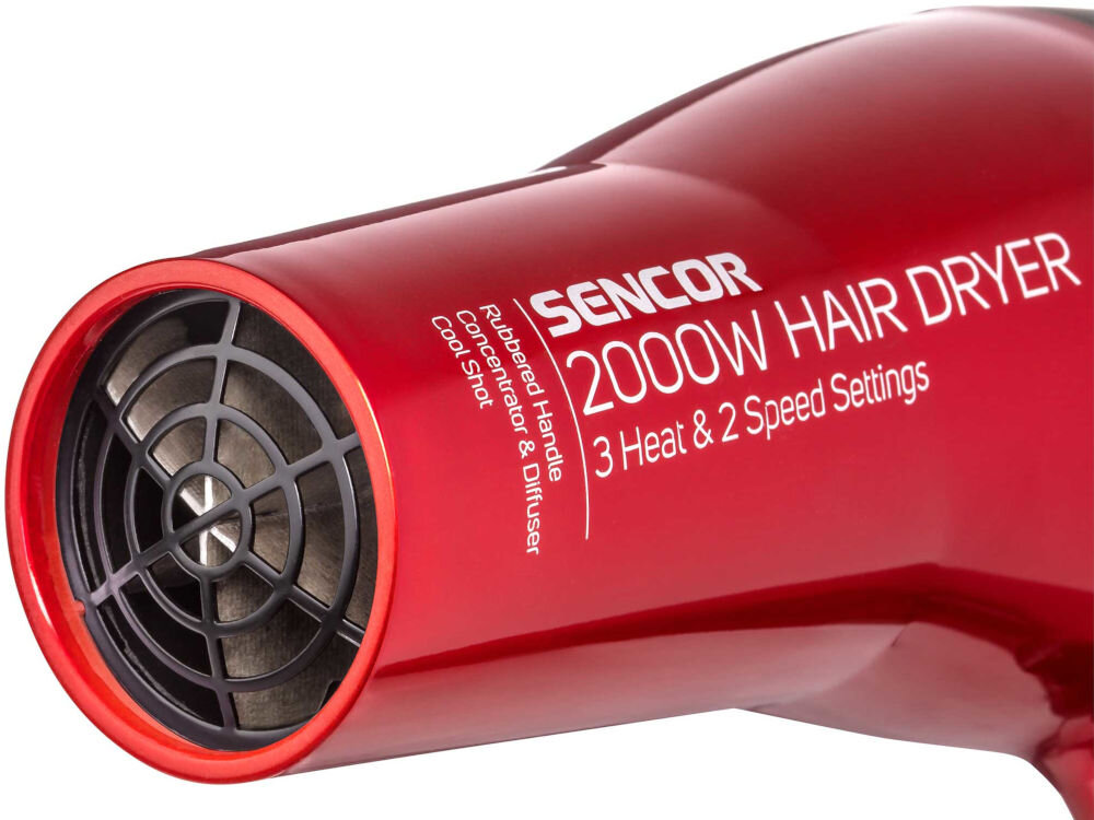 Suszarka SENCOR SHD 6701RD moc 2000 w silnik