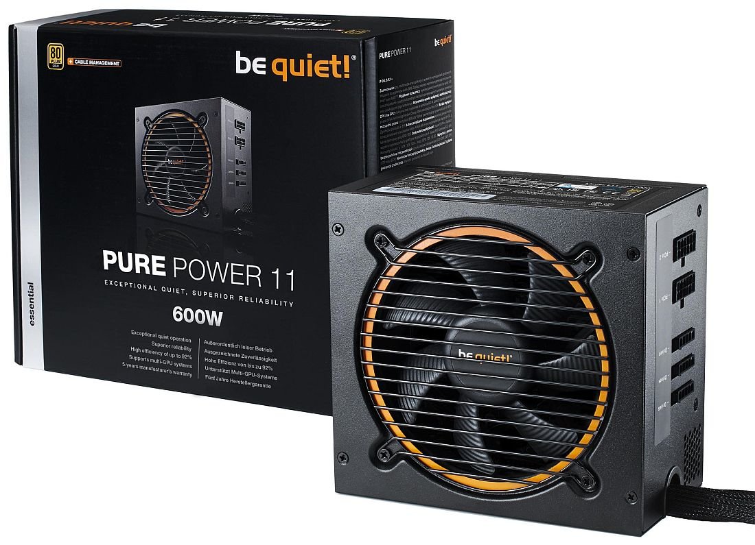 Zasilacz BE QUIET! Pure Power 11 CM 600W - Zasilacz ATX
