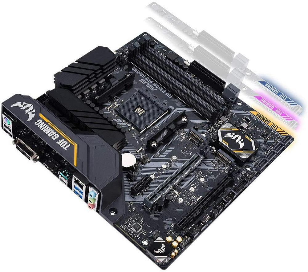 Płyta główna ASUS Tuf B450M-Pro Gaming - oswietlenie