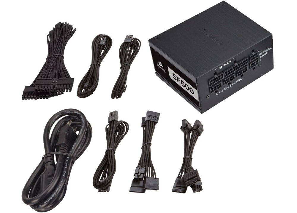 Zasilacz CORSAIR SF600 600W Platinium - modularny