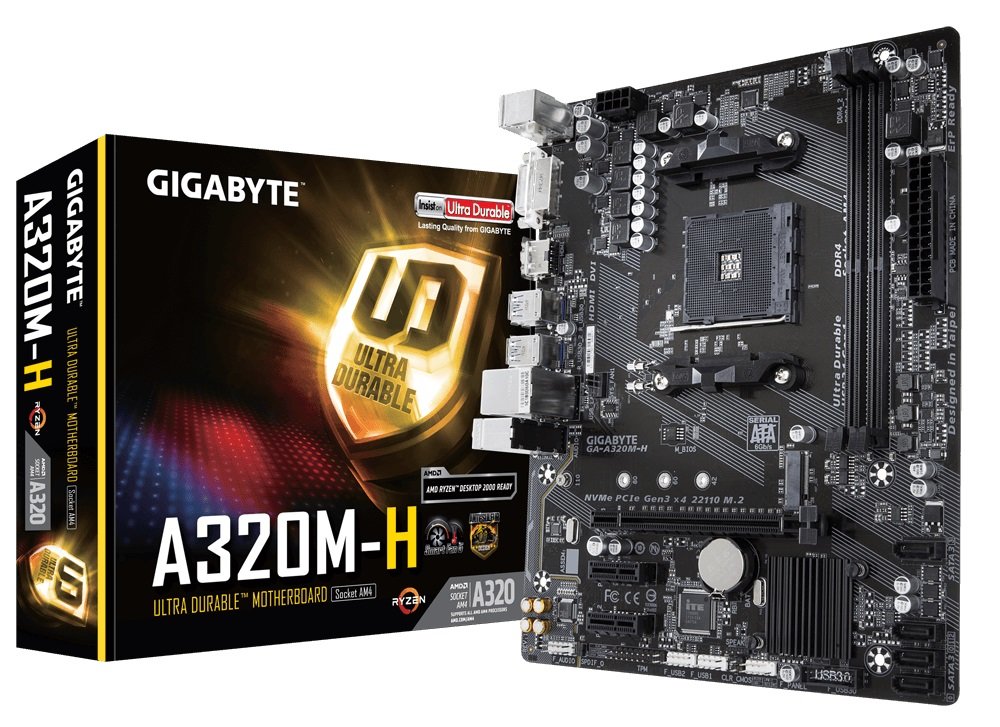 Płyta główna GIGABYTE GA A320M H USB 3.1 Gen 1 wydajna szybkość