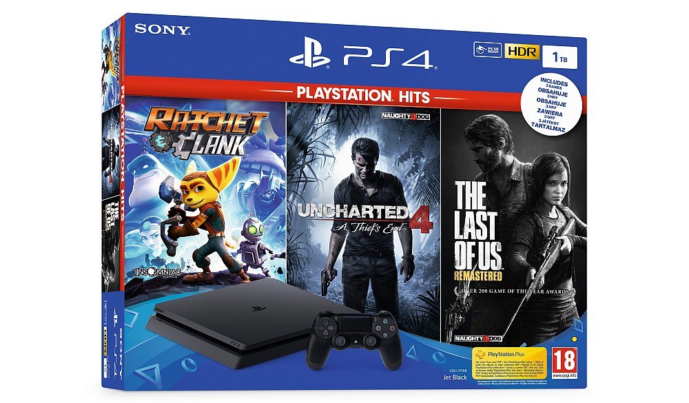 Konsola SONY PlayStation 4 Slim zestaw gra kontroler