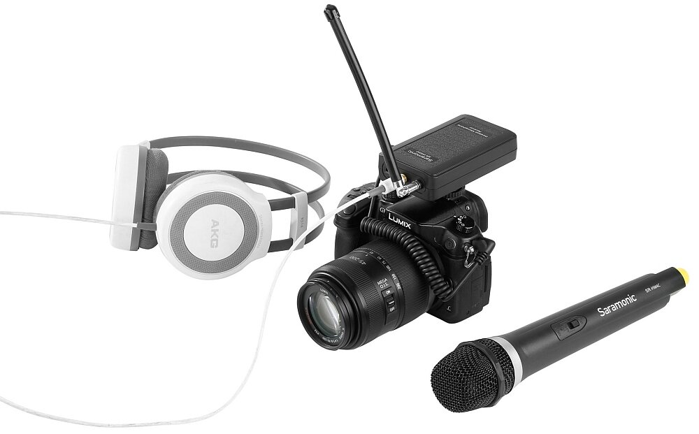Bezprzewodowy-zestaw-audio-Saramonic-SR-WM4CA-SR-HM4C- rejestracja mikrofon odbiornik