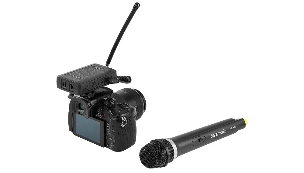 Bezprzewodowy-zestaw-audio-Saramonic-SR-WM4CA-SR-HM4C- rejestracja mikrofon odbiornik