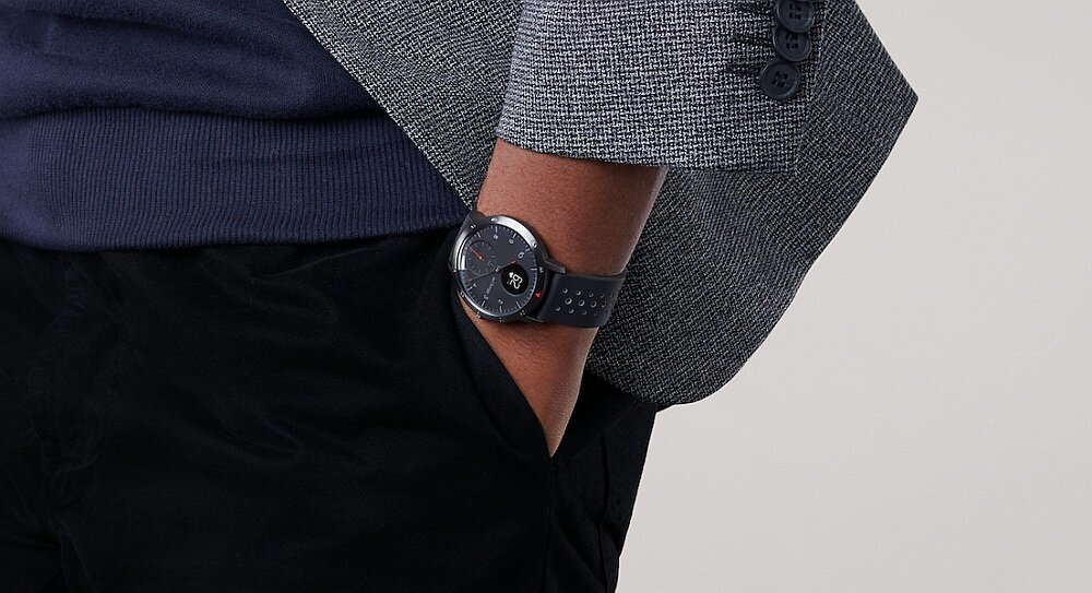 Smartwatch WITHINGS Activite Steel HR Sport puls ekran bateria ćwiczenia trening wodoszczelny sen