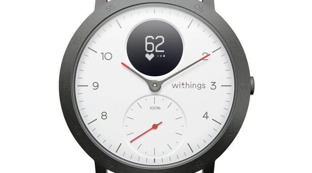 Smartwatch WITHINGS Activite Steel HR Sport puls ekran bateria ćwiczenia trening wodoszczelny sen