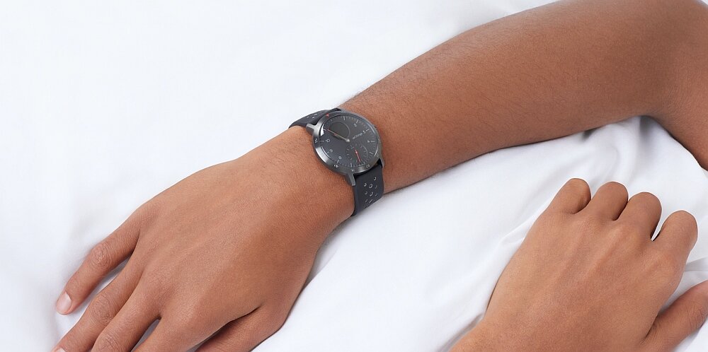 Smartwatch WITHINGS Activite Steel HR Sport puls ekran bateria ćwiczenia trening wodoszczelny sen