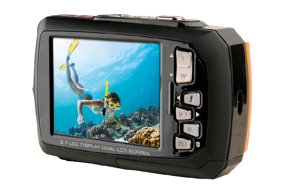 APARAT AQUAPIX W1400 ACTIVE ORANGE WODOODPORNY Wbudowana stabilizacja obrazu ostrość