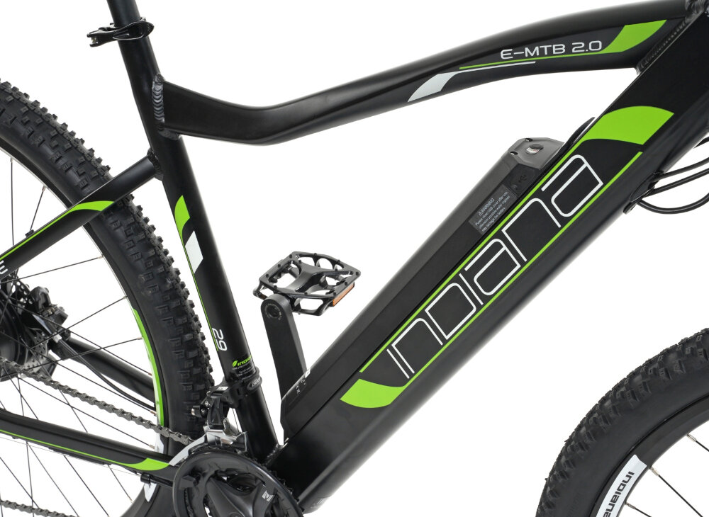Rower elektryczny INDIANA E-MTB 2.0 M19 Czarno-zielony - Rama aluminiowa wytrzymalosc