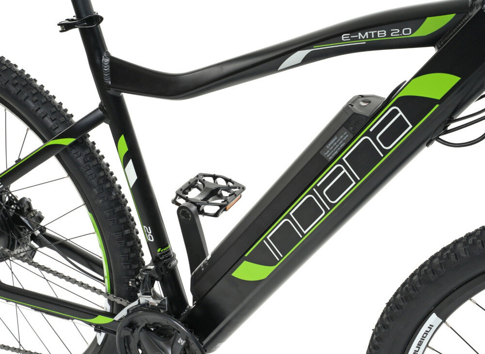 Rower elektryczny INDIANA E-MTB 2.0 M21 Czarno-zielony - Rama aluminiowa wytrzymalosc