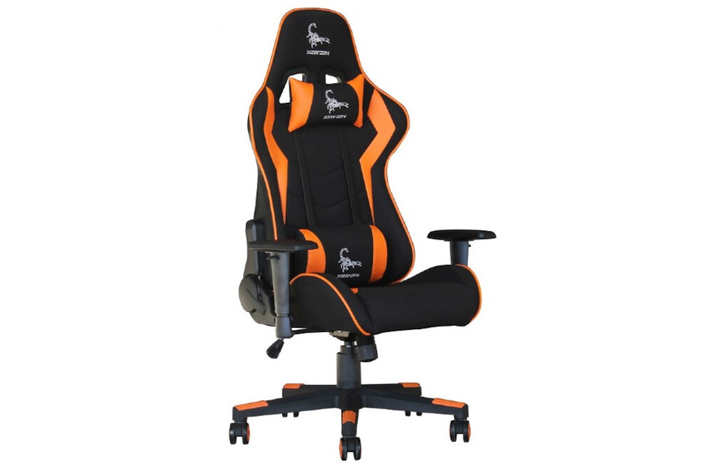 Fotel GEMBIRD Scorpion Czarno-pomarańczowy wzornictwo design