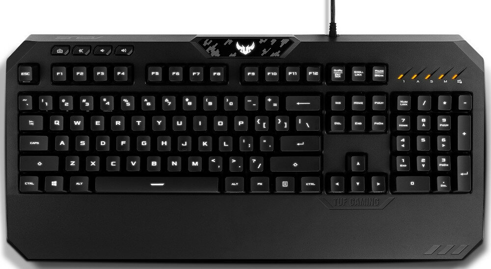 KLAWIATURA ASUS TUF GAMING K5 przelacznik-klawiaturowy TUF gam gamingowy miękkie klawisze