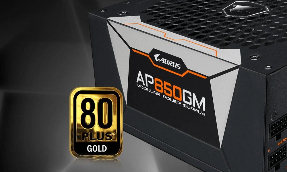 Zasilacz GIGABYTE Aorus GP-AP850GM 850W Gold - Certyfikat 80 PLUS platinum