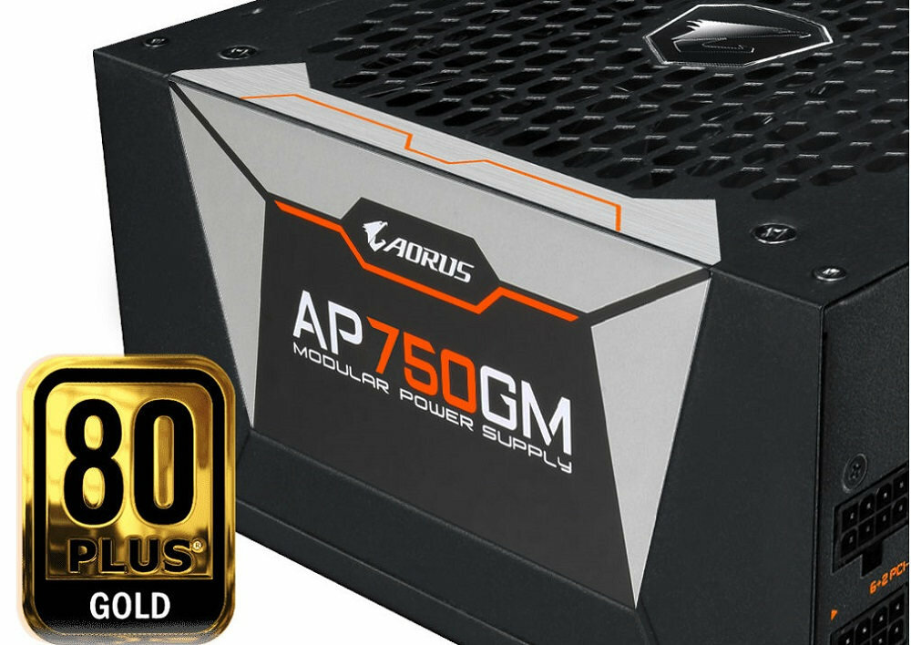 Zasilacz GIGABYTE Aorus GP-AP750GM 750W Gold - Certyfikacja 80 Plus Gold