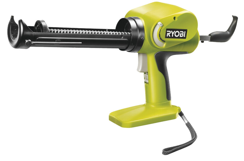 Wyciskacz RYOBI CCG1801MHG zasilany prze akumulator o pojemności 18 V z serii RYOBI ONE+ wytwarza dużą siłe materiały o wysokiej lepkości szereg praktycznych rozwiązań drążek szybkie przeładowanie pistoletu ergonomiczna rękojeść typu GripZone pokryta antypoślizgową powłoką blokada włącznika model dostępny bez akumulatora i ładowarki