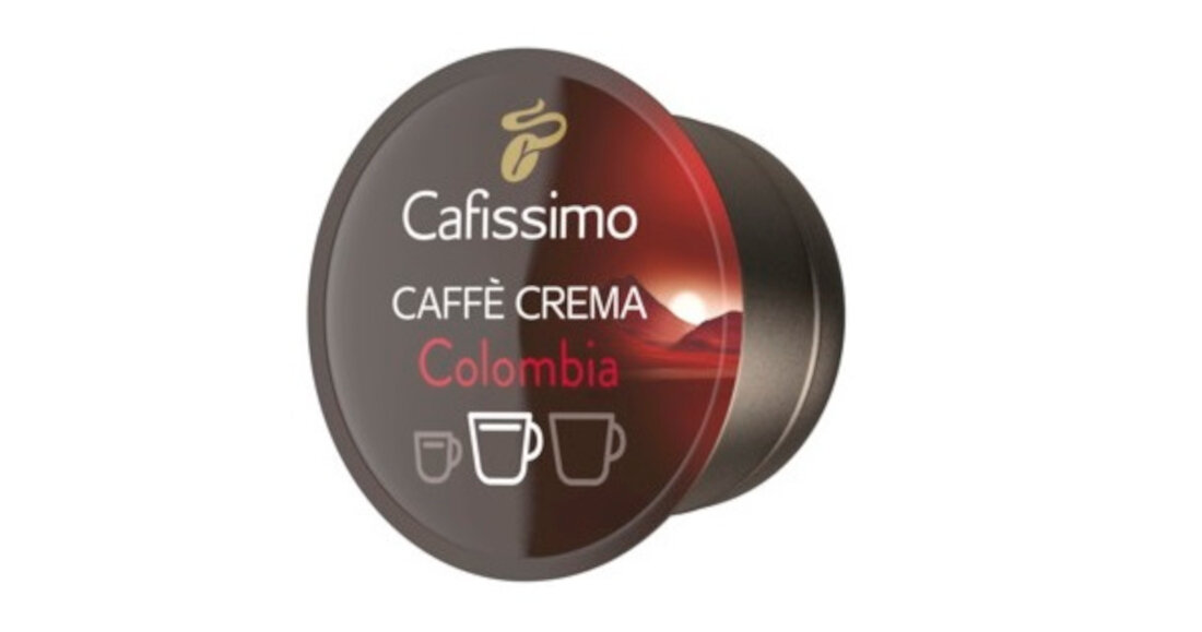Kapsułki TCHIBO Cafe Crema Colombia smak aromat wygodne uzytkowanie kapsulka przycisk