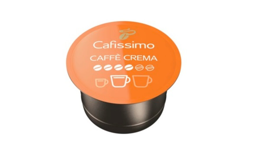 Капсули TCHIBO Cafissimo Cafe Crema Vollmundig 800 ароматних нот зерен еспресо Арабіка