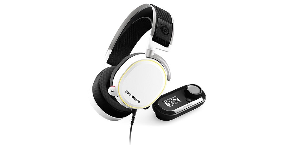 SŁUCHAWKI GAMING STEELSERIES ARCTIS PRO GAMEDAC Z MIKROFONEM chip ESS Sabre 9018 pasmo od 10Hz do 40000Hz