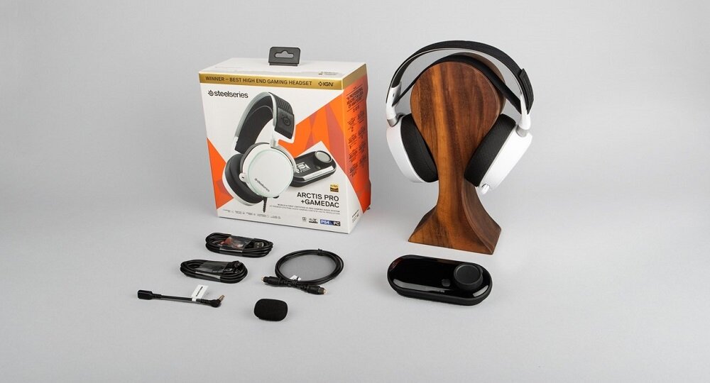 SŁUCHAWKI GAMING STEELSERIES ARCTIS PRO GAMEDAC Z MIKROFONEM złącze Mini Jack USB 3m przewód