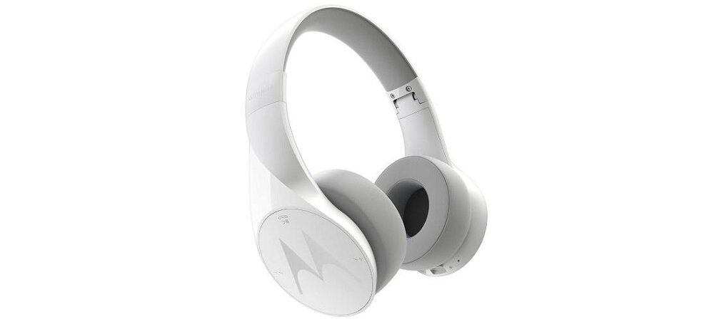 Słuchawki nauszne MOTOROLA Pulse Escape Biały widok ogólny skos