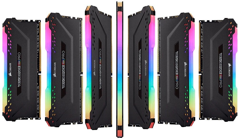 Pamięć RAM CORSAIR Vengeance Pro - rozswietlona pamiec