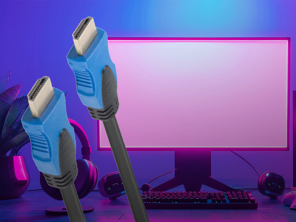 Kabel HDMI - HDMI LANBERG 1 m - Kabel do obrazu i dźwięku 4K, HDMI 2.0