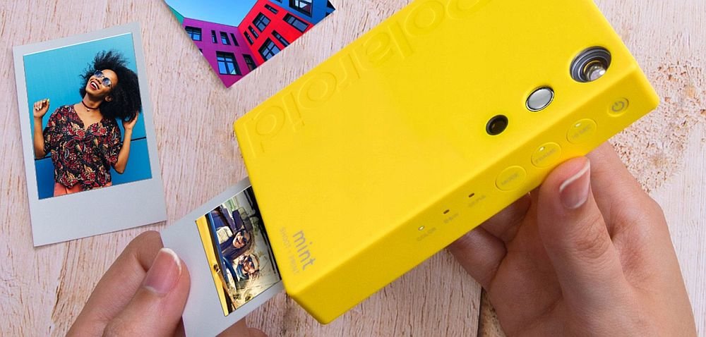 aparat polaroid mint przyciski