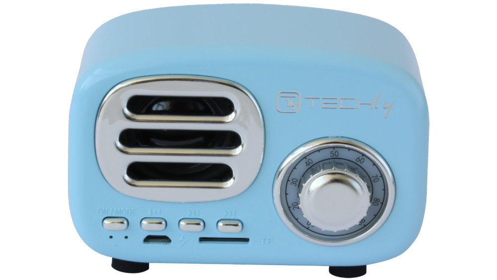 Głośnik Mobilny TECHLY 105483 Niebieski - Bateria