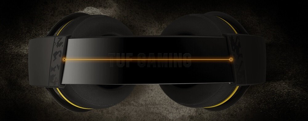 Słuchawki ASUS Tuf H5 Czarny wytrzymałe pałąk ze stali nierdzewnej