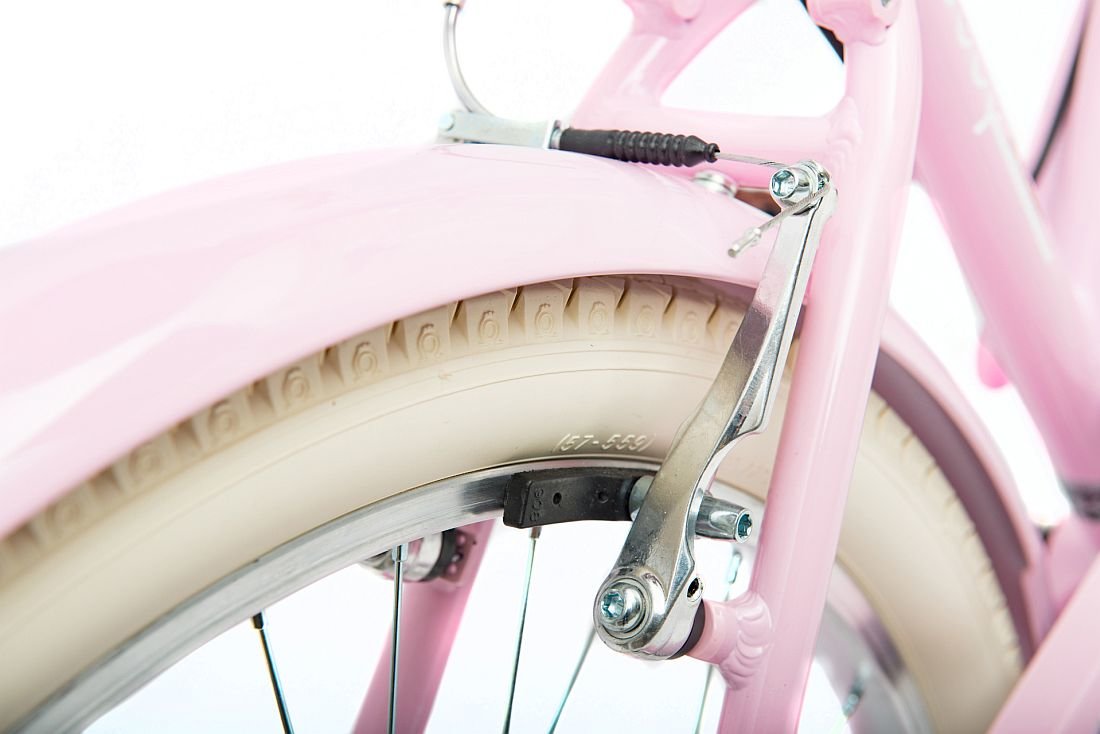Rower Miejski INDIANA Moody 26 Różowy  - hamulec