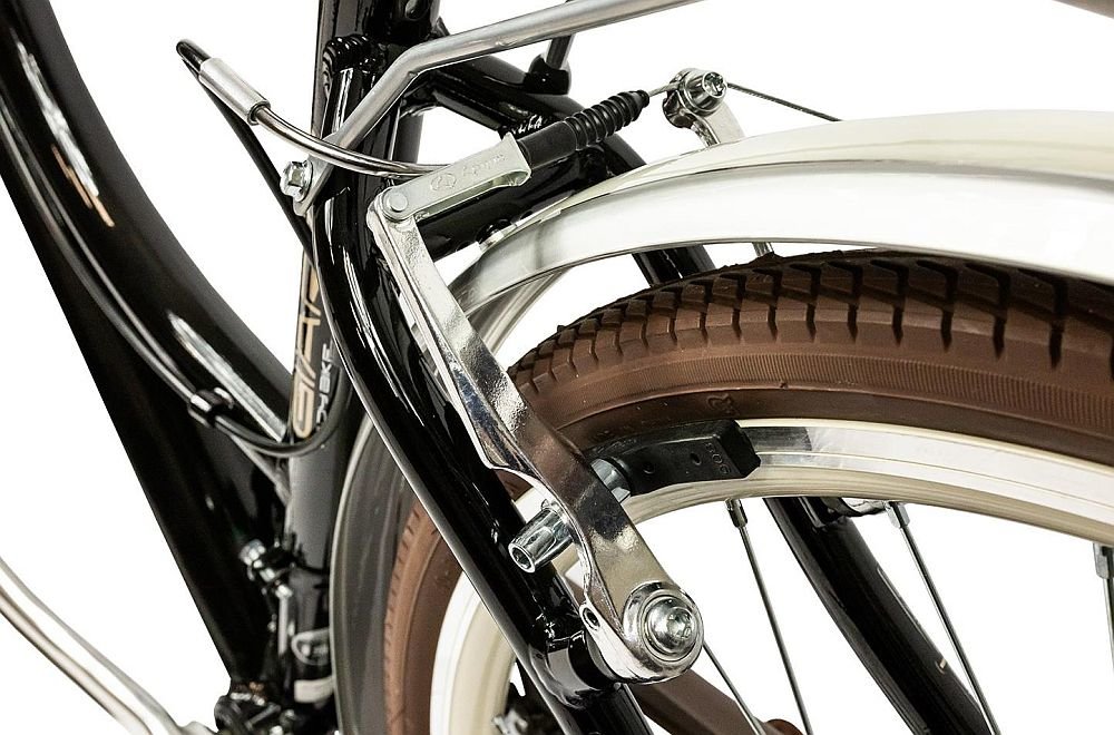 Rower Miejski INDIANA Giara 28 Czarny  - hamulec