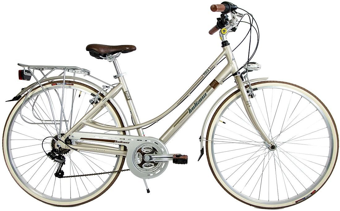 Rower Miejski INDIANA Perla 28 Srebrno-złoty 