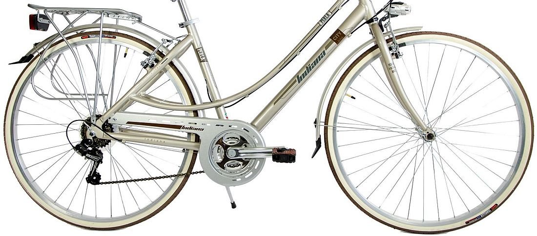 Rower Miejski INDIANA Perla 28 Srebrno-złoty  - Koła