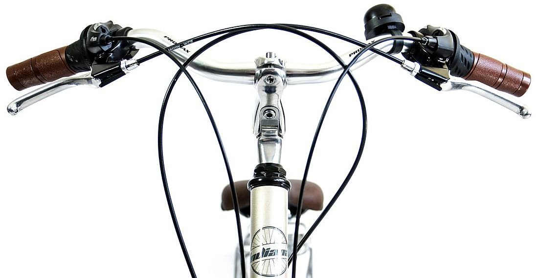 Rower Miejski INDIANA Perla 28 Srebrno-złoty  - Wspornik kierownicy