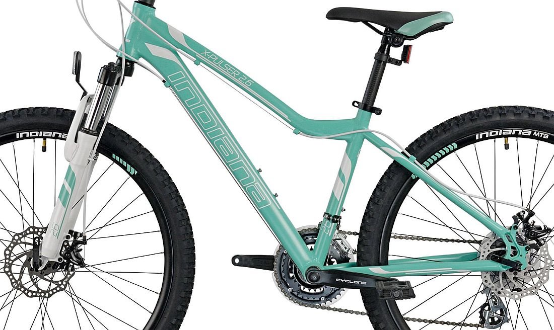 Rower MTB INDIANA X-Pulser 2.6 D17 Miętowo-biały - Rama