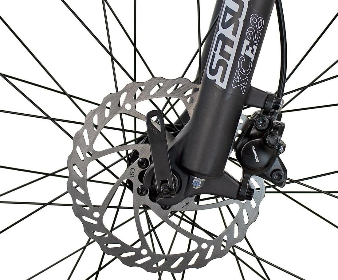 Rower MTB INDIANA X-Pulser 3.6 M19 Grafitowo-czerwony  - hamulec