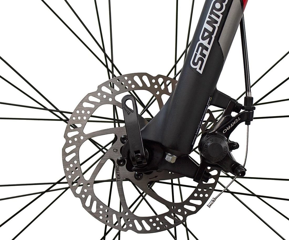 Rower MTB INDIANA X-Pulser 2.9 M21 Czarno-czerwony - hamulec