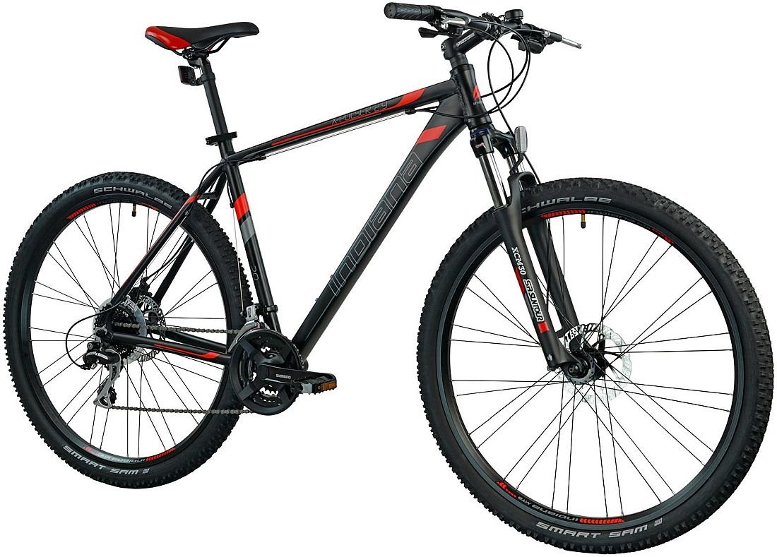 Rower MTB INDIANA X-Pulser 2.9 M21 Czarno-czerwony - Gwarancja na rame
