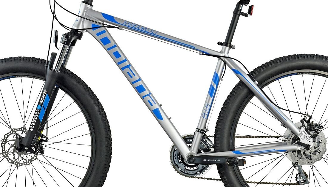 Rower MTB INDIANA X-Enduro 4.7 M19 Szaro-niebieski - Rama