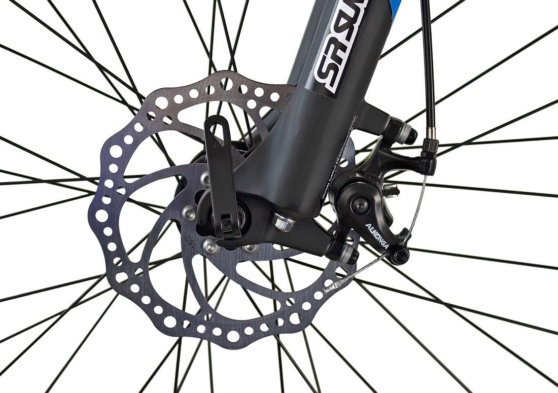 Rower MTB INDIANA X-Enduro 4.7 M19 Szaro-niebieski - hamulec