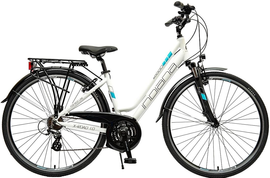 Rower INDIANA X-Road 1.0 D17 Biało-niebieski 