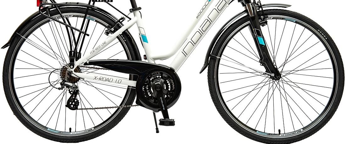 Rower INDIANA X-Road 1.0 D17 Biało-niebieski  - Koła