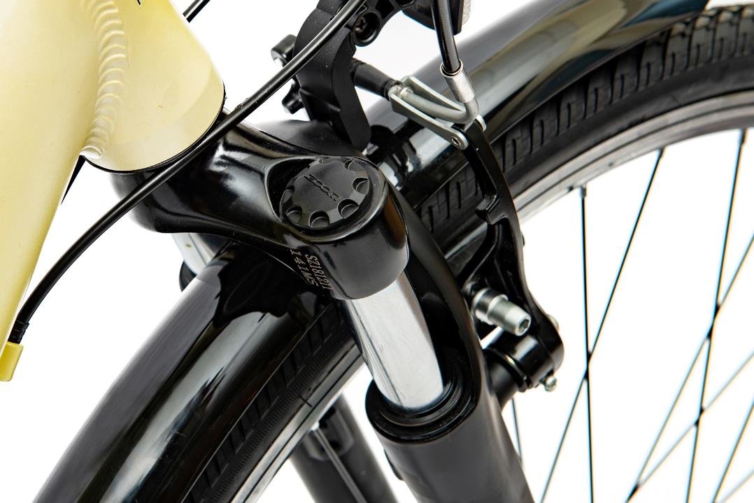 Rower INDIANA X-Road 1.0 D19 Kremowy  - Amortyzator