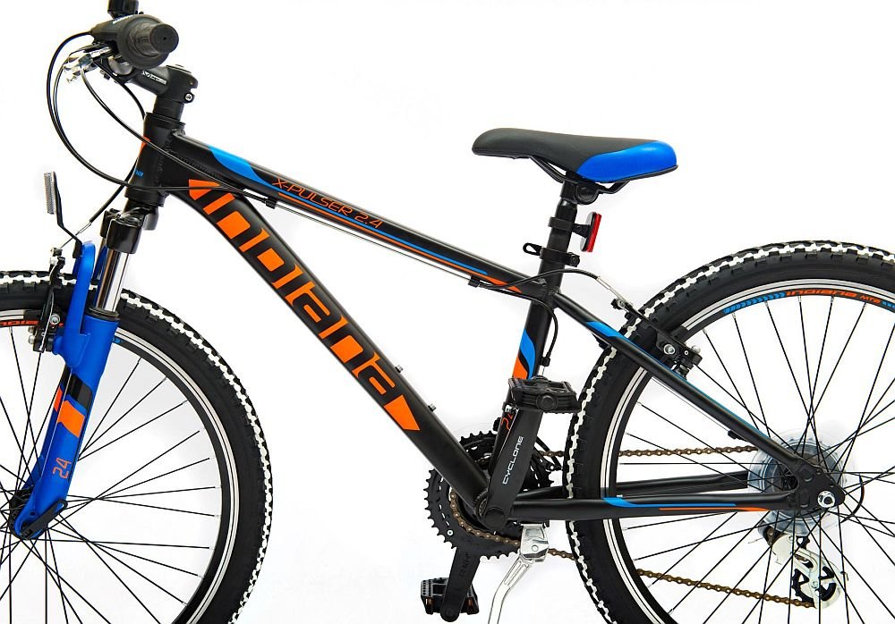 Rower junior INDIANA X-Pulser 2.4 Czarno-pomarańczowy  - Rama